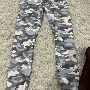 Gray Camouflage Leggings